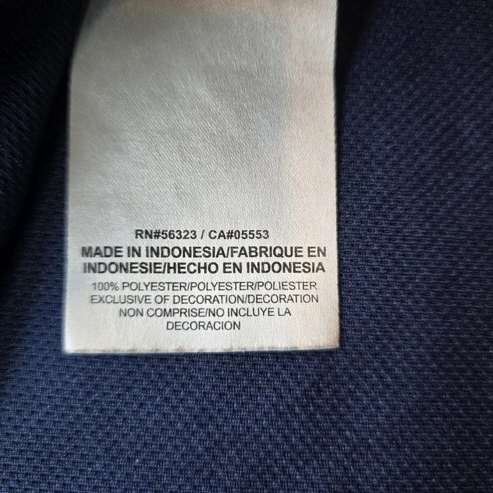 Nike Gameday Polo Shirt Mens L Blue Dri-Fit Short Sleeve Golf Athleisure Knit...
